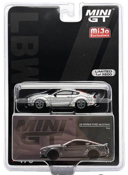 CHASE Ford Mustang GT LB-Works Grey - Mini GT - 1:64 - MGT00470GR