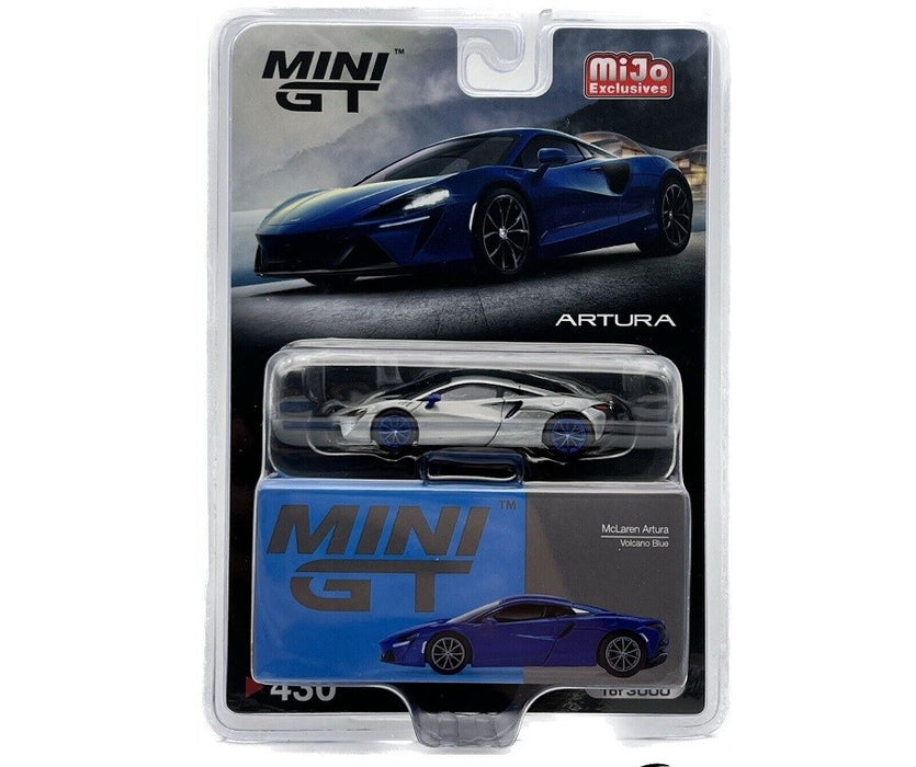 CHASE McLaren Artura Volcano Blue - Mini GT - 1:64  - MGT00430GR Passion Diecast