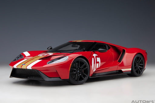 Ford GT 2022 Alan Mann Heritage Edition (Alan Mann Red)  - Autoart - 72927  Passion Diecast