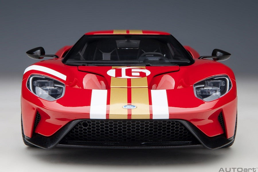 Ford GT 2022 Alan Mann Heritage Edition (Alan Mann Red)  - Autoart - 72927  Passion Diecast