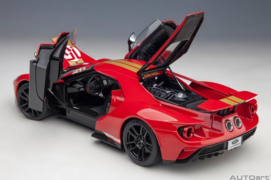 Ford GT 2022 Alan Mann Heritage Edition (Alan Mann Red)  - Autoart - 72927  Passion Diecast