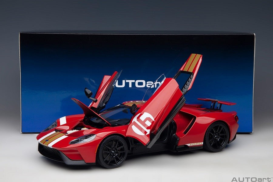 Ford GT 2022 Alan Mann Heritage Edition (Alan Mann Red)  - Autoart - 72927  Passion Diecast