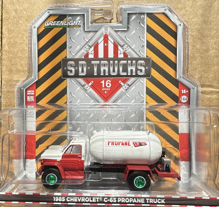 GreenMachine LP Gas - 1985 Chevrolet C-65 Propane Truck - S.D. Trucks Series 16 - Greenlight - 45160 AGR