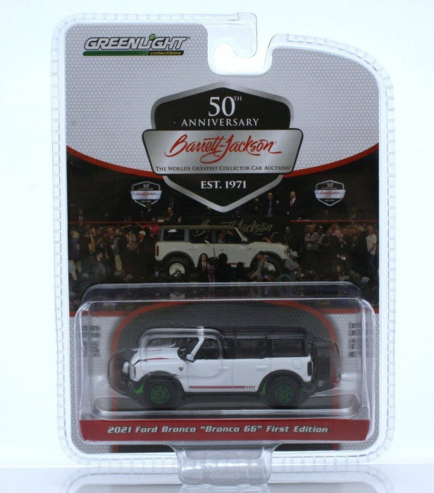 GreenMachine 2021 Ford Bronco Bronco 66 - Barrett-Jackson 'Scottsdale Edition' Series 11 - 1/64 Greenlight - 37270 FGR