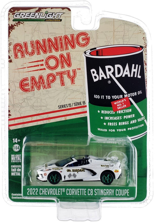 GreenMachine Mr. Bardahl  - 2022 Chevrolet Corvette C8 - Running on Empty Series 15 - 1/64 Greenlight - 41150 BGR