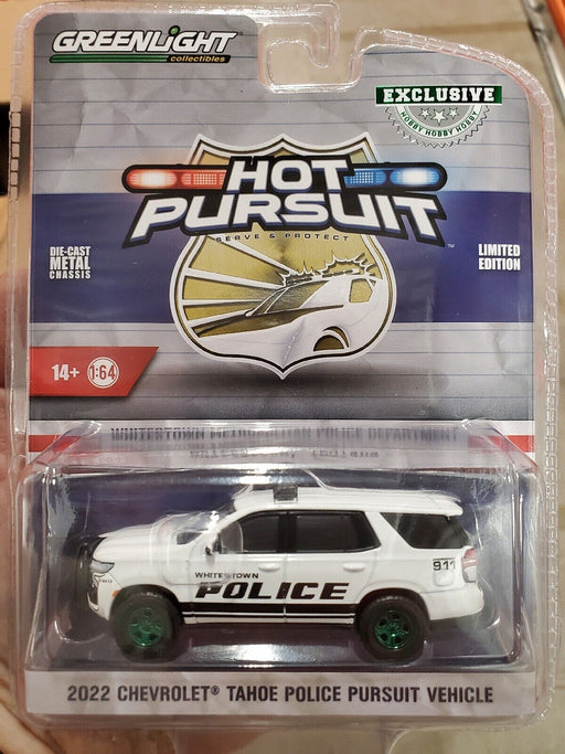 GreenMachine , Indiana - 2021 Chevrolet Tahoe Police Pursuit Vehicle - Hobby Exclusive - 1/64 Greenlight - 30360GR