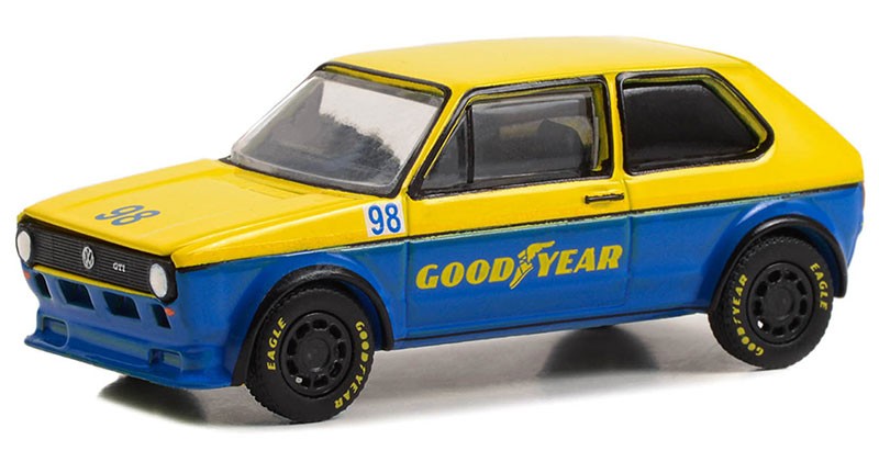 Goodyear Tires - 1976 Volkswagen Golf Mk1 GTI Widebody - Club Vee-Dub Series 17 - 1/64 Greenlight - 36080 F