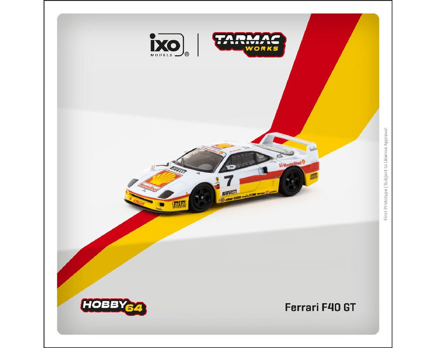 Ferrari F40 GT Italian GT Championship 1993 Marco Brand - Tarmac - 1/64 - T64-076-93IGT07 Passion Diecast