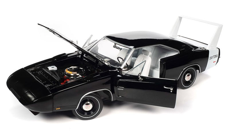 1969 Dodge Charger Daytona in X9 Black - Auto World / American Muscle - 1/18 - AMM1310 Passion Diecast