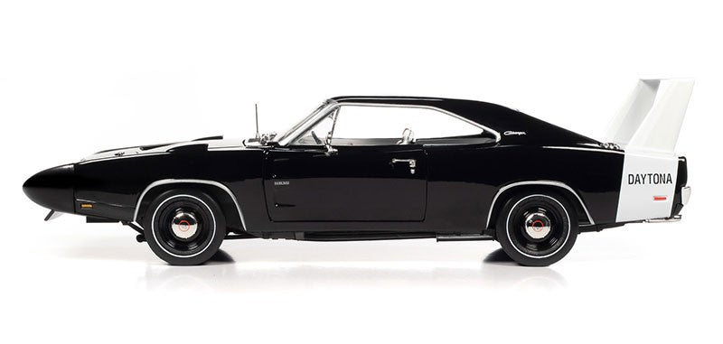 1969 Dodge Charger Daytona in X9 Black - Auto World / American Muscle - 1/18 - AMM1310 Passion Diecast