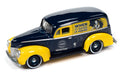 Morton Salt - 1940 Ford Sedan Delivery in Dark Blue and Yellow - Johnny Lightning - 1/64 - JLSP349 Passion Diecast
