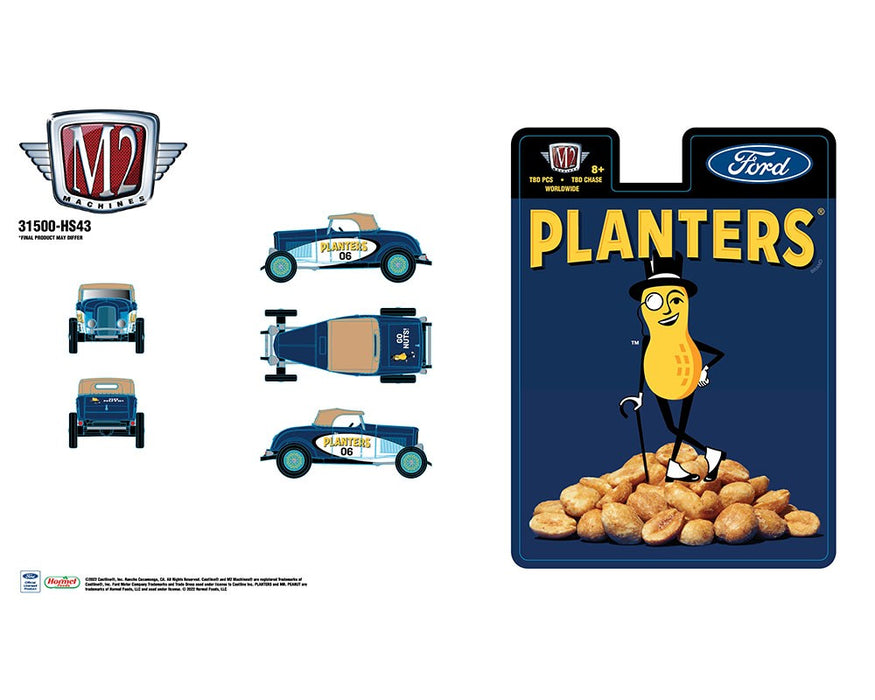 1932 Ford Roadster Planters Peanut - Hobby Exclusive - M2 Machine - 1:64 - 31500-HS43 Passion Diecast