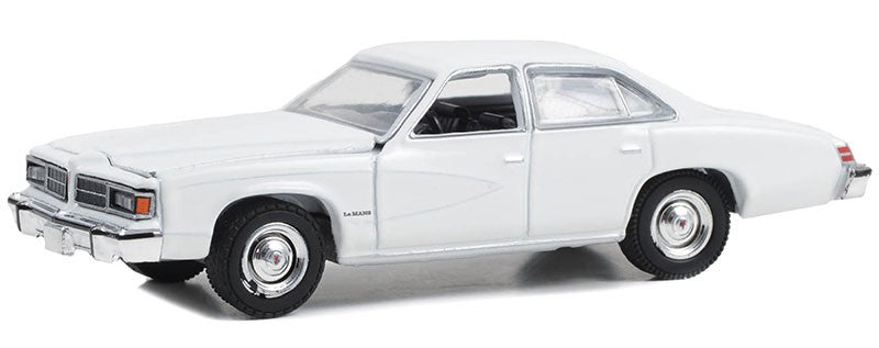 Police - 1976-77 Pontiac LeMans Enforcer in White (WITHOUT LIGHT AND PUSH BAR) - Hobby Exclusive - 1/64 Greenlight - 43014 A