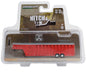 26' Vertical Three Hole Gooseneck Livestock Trailer in Red - Hitch & Tow Trailers - Hobby Exclusive - 1/64 Greenlight - 30421
