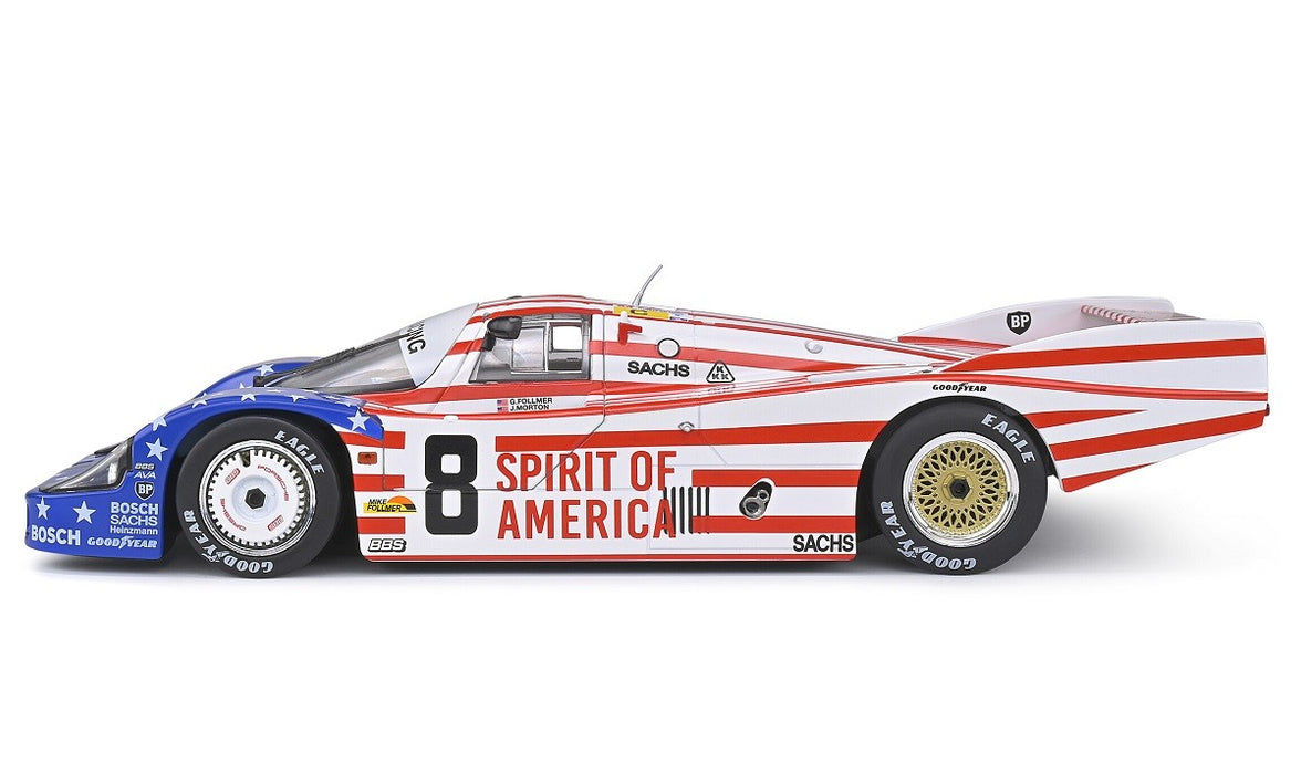 PORSCHE 956LH  No 8 SPIRIT OF AMERICA - 24H LE MANS - 1986  - Solido  1/18  S1805503