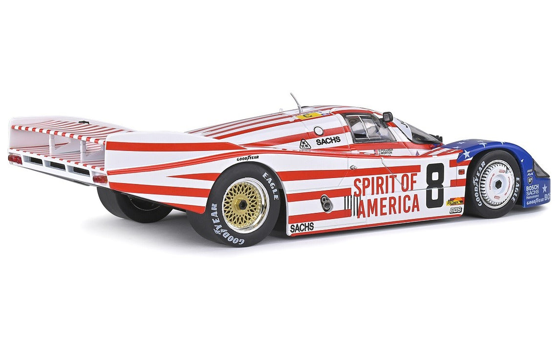 PORSCHE 956LH  No 8 SPIRIT OF AMERICA - 24H LE MANS - 1986  - Solido  1/18  S1805503