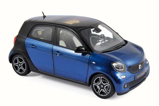 Smart Forfour 2015  Bleu Et Noir  Norev 1/18 183435