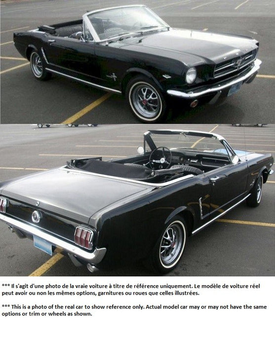 1964.5 Ford Mustang Convertible in Raven Black - Auto World / American Muscle 1/18 -  AMM1312