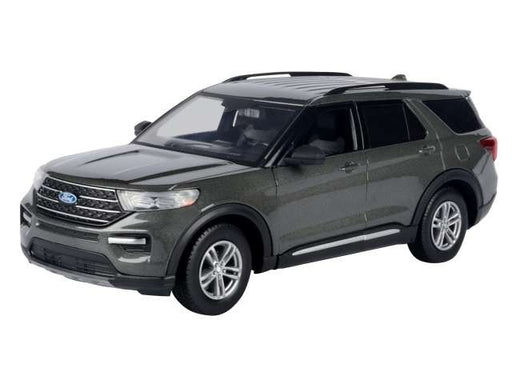 2022 Ford Explorer XLT - Grey - Timeless Legends - Motormax 1-24 - 79378 GRY - Passion Diecast 