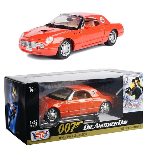 2002 Ford Thunderbird (Red) - 007 James Bond Collection - 60 Years of Bond - Motormax 1-24 - 79853 - Passion Diecast 