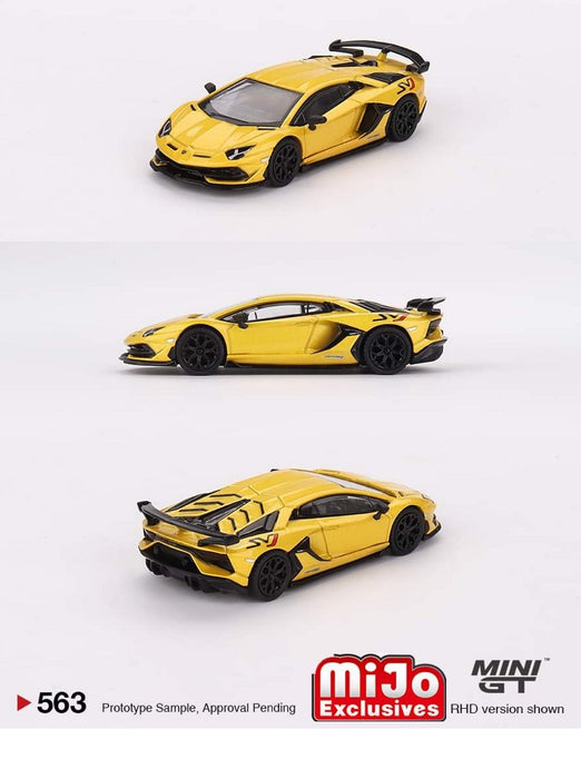 Lamborghini Aventador SVJ New Giallo Orion - Mini GT - 1:64 - MGT00563 Passion Diecast