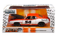 1973 Plymouth Barracuda - Orange and White - Bigtime Muscle - Jada 1/24 - 99086 - Passion Diecast 