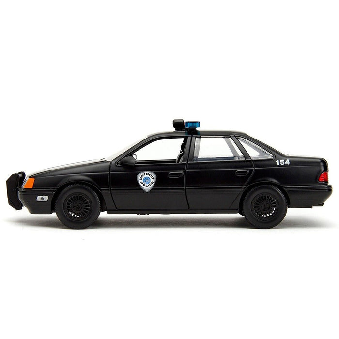RoboCop & OCP Ford Taurus Detroit Police (Matte Black) - RoboCop 35th Anniversary - Jada 1/24 - 33743 Passion Diecast