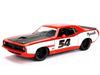 1973 Plymouth Barracuda - Orange and White - Bigtime Muscle - Jada 1/24 - 99086 - Passion Diecast 