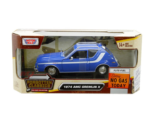 1974 AMC Gremlin X – Blue – Forgotten Classics - Motormax 1-24 - 79045 BL