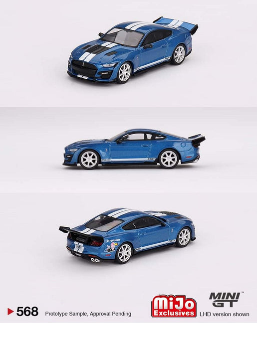 Shelby GT500 Dragon Snake Concept Ford Performance Blue - Mini GT - 1:64 - MGT00568 Passion Diecast