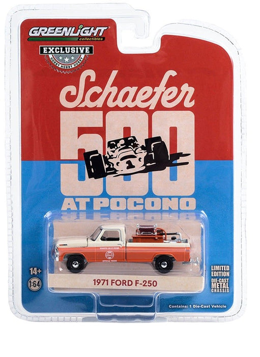 1971 Schaefer 500 at Pocono Official Truck - 1971 Ford F-250 Pickup - Hobby Exclusive - 1/64 Greenlight - 30398 Passion Diecast