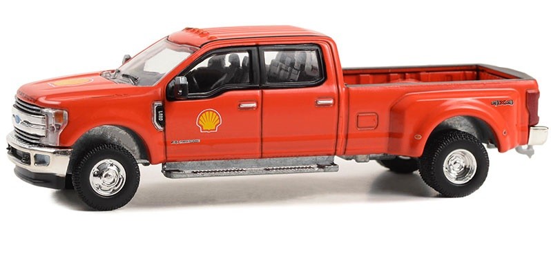 Shell Oil - 2019 Ford F-350 Lariat Dually - Dually Drivers Series 13 -1/64 Greenlight - 46130 E