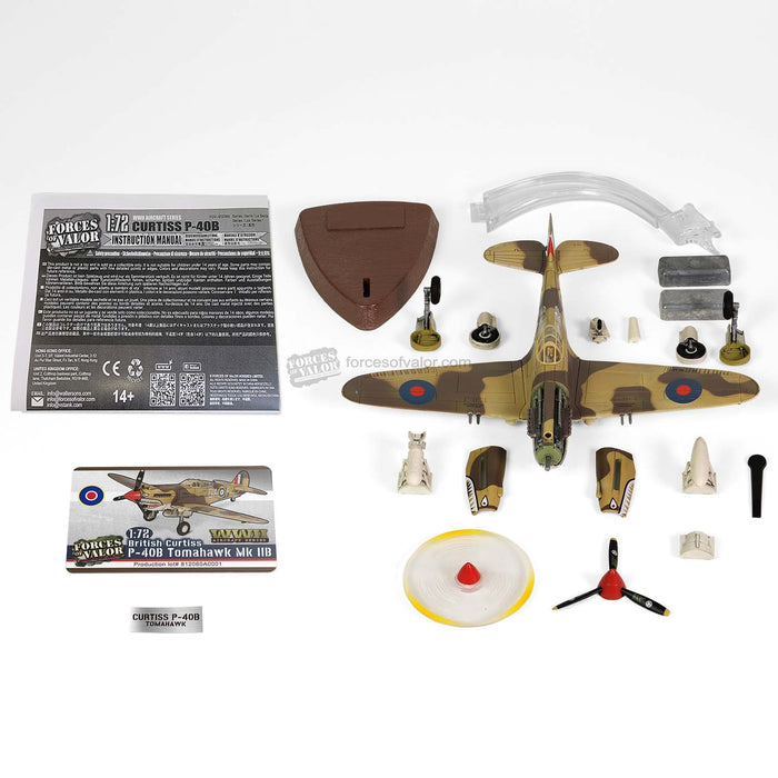 Curtiss Tomahawk Mk I  RAF No.112 Sqn, AK402, Neville Duke, North Africa, October 1941 / Forces of Valor 1:72 812060 A