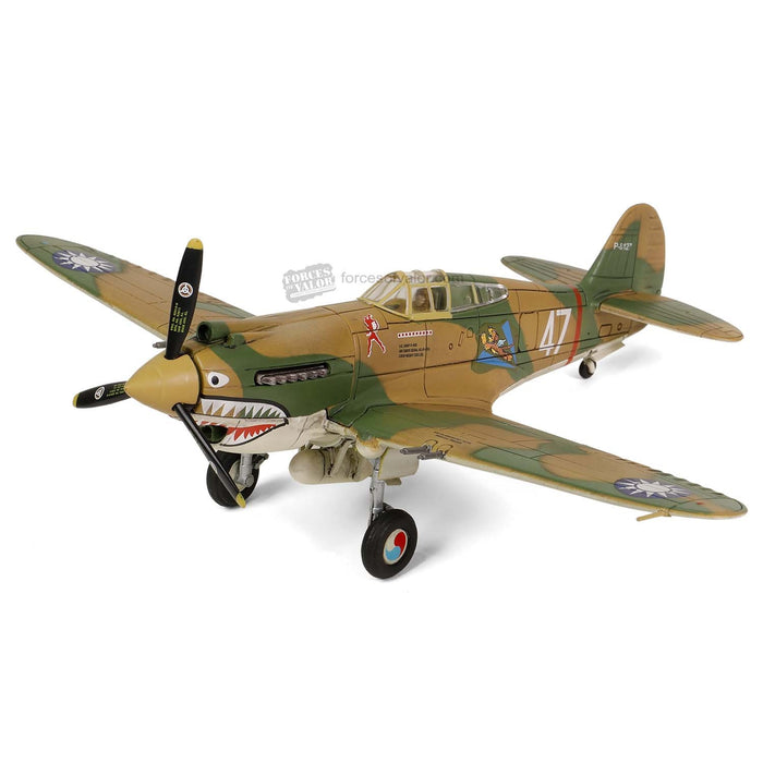 Curtiss P-40B Warhawk AVG Flying Tigers 3rd PS, White 47, Robert Smith, Kunming, China, June 1942 / Forces of Valor 1:72 812060C