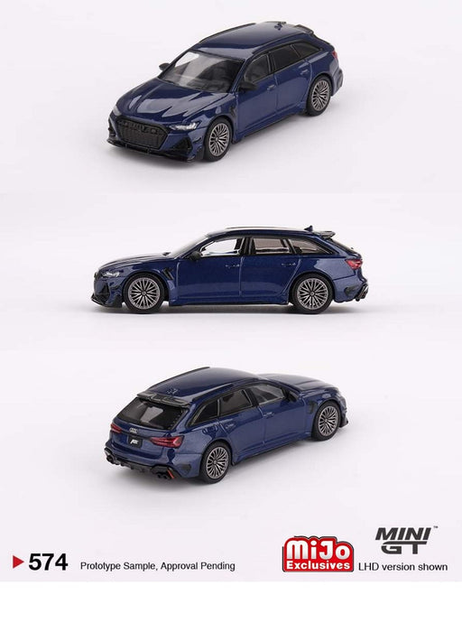 Audi ABT RS6-R Navarra Blue Metallic - Mini GT - 1:64 - MGT00574 Passion Diecast