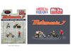 Motomania 7 Chopper Biker Set - 4 pieces Diecast - American Diorama - 1/64 - AD-76520 MJ Passion Diecast
