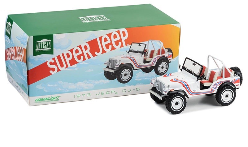 1973 Jeep CJ-5 Super Jeep - Greenlight 1/18 - 19129 Passion Diecast