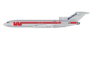 Western Airlines  Boeing 727-200  1980s polished livery  / Gemini 1:200 G2WAL494
