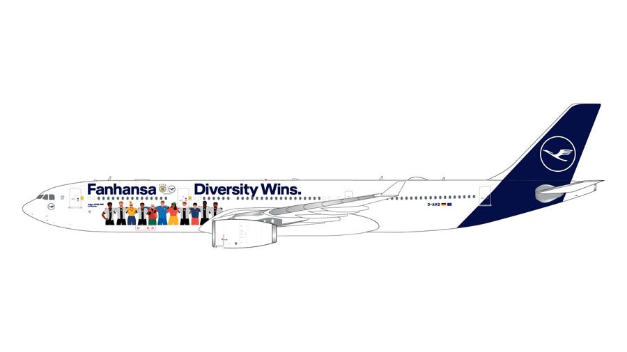 Lufthansa  Airbus A330-300  Fanhansa Diversity Wins - Gemini 1/200  G2DLH1221