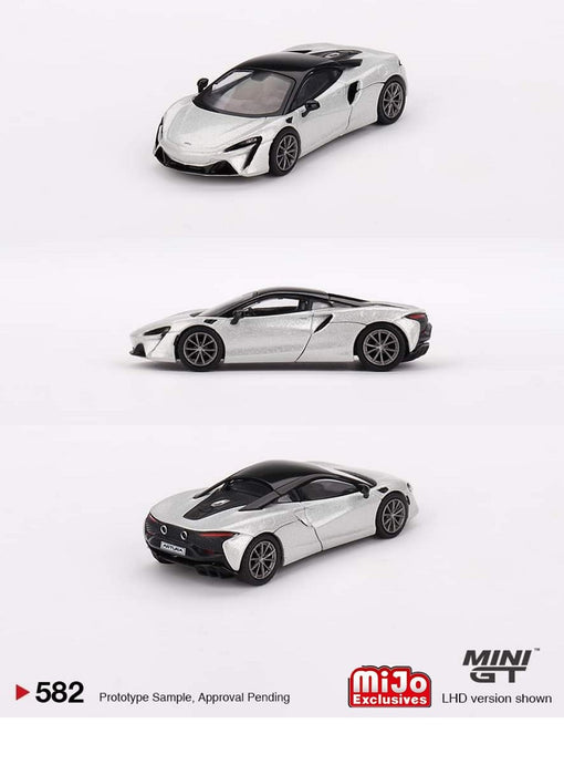 McLaren Artura - Ice Silver - LHD - Mini GT - 1:64 - MGT00581