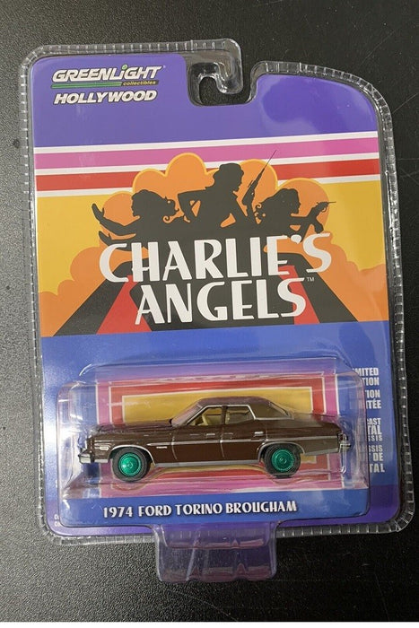 GreenMachine 1974 Ford Gran Torino Brougham - Charlie's Angels - Hollywood Series 37 - 1/64 Greenlight - 44970 AGR