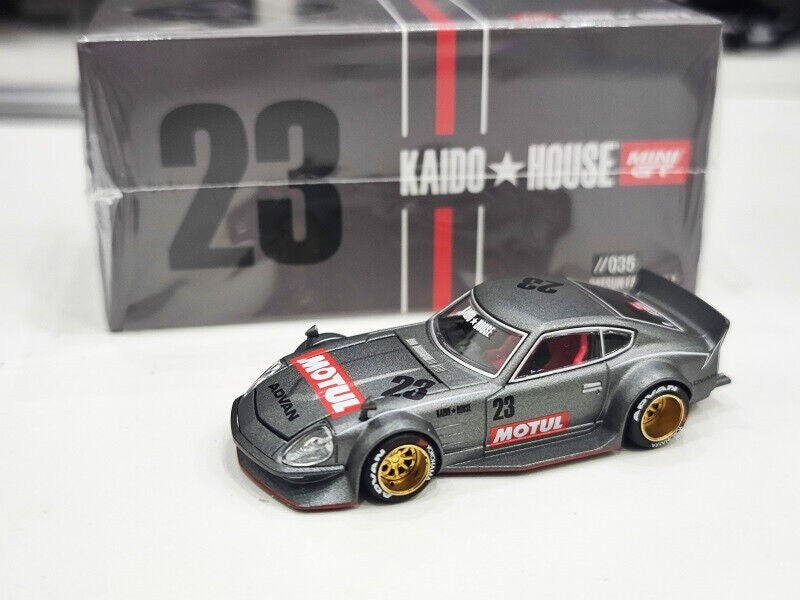 CHASE CAR Datsun Kaido Fairlady Z Motul Z V1 - Mini GT - Mijo Exclusives - 1/64 - KHMG035GR Passion Diecast