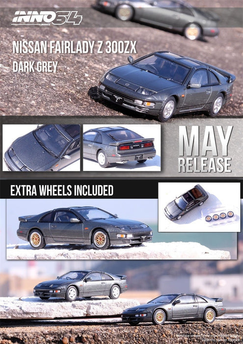  Nissan 300ZX (Z32) Oxford Grey Metallic - INNO 64 - 1/64 - IN64-300ZX-OGM
