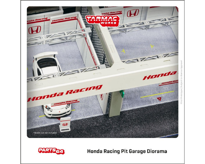 Pit Garage Diorama Honda Racing - Tarmac Works - 1/64 - T64D-TL001-HONDA Passion Diecast