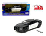 2016 Dodge Charger R/T Police Pursuit (Plain Black & White Two-Tone) MiJo Exclusives - Welly 1/24 - 24079P WBKWH
