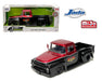 1956 Ford F-100 Pro Stock Mickey Thompson - Black With Red Two Tone - MiJo Exclusives - Just Trucks - Jada 1/24 - 34306