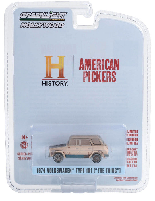 1974 Volkswagen Thing (Type 181) - American Pickers (2010-Current TV Series) - Hollywood Series 39 -1/64 Greenlight - 44990 D