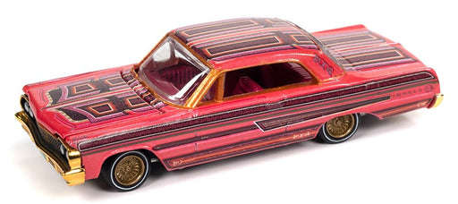 1964 Chevrolet Impala Lowrider in Metallic Magenta - Racing Champions - 1/64 - RC016 A Passion DIecast