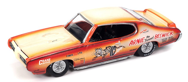1969 Pontiac GTO in Orange-Crème Fade - Racing Champions - 1/64 - RC016 E Passion Diecast