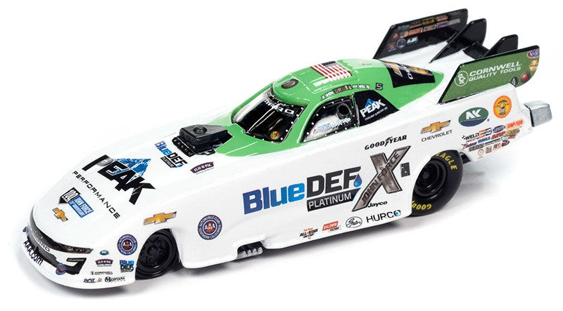 2021 John "Brute" Force Blue Def Chevrolet Funny Car in Green and White - Racing Champions - 1/64 - RC016 F